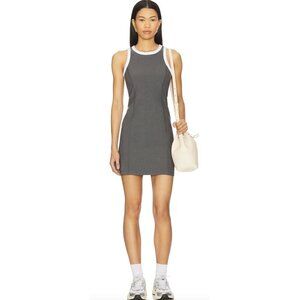 BEYOND YOGA Spacedye Outlines Sleeveless Dress True Gray Heather & Cloud White
